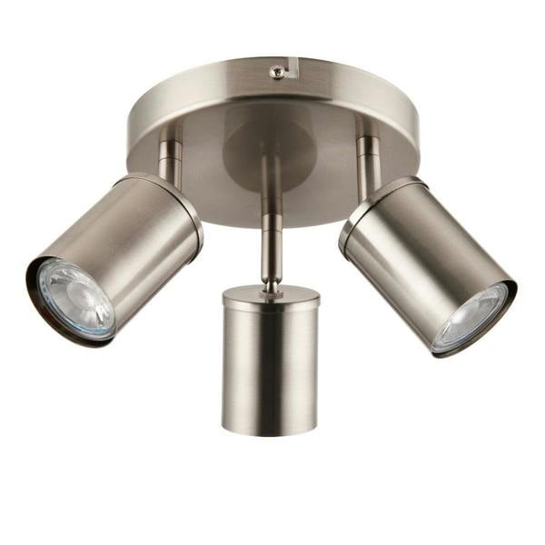 Pagazzi Lighting Talbot Brushed Nickel 3-Spot Plate