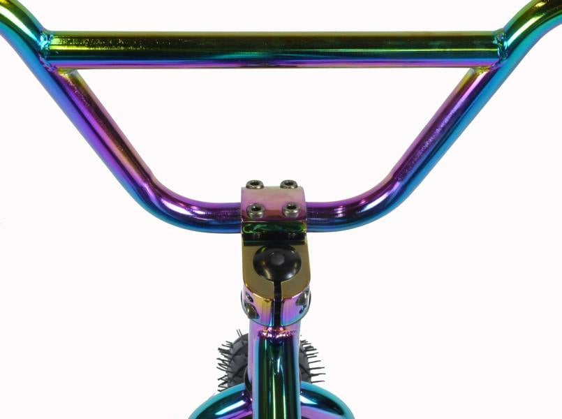 1080 Stunt Freestyle Mini BMX Bike, LTD Edition Frame - Neo Chrome Jet Fuel