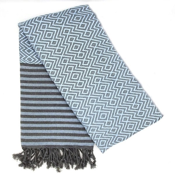 Organic Cotton Baby Blue Beach Towel