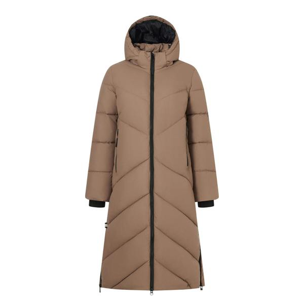Regatta Womens/Ladies Merida Long Length Padded Jacket - Mocha