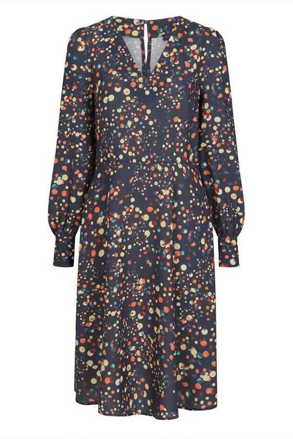 HotSquash Chiffon Loose Dress with V Neck