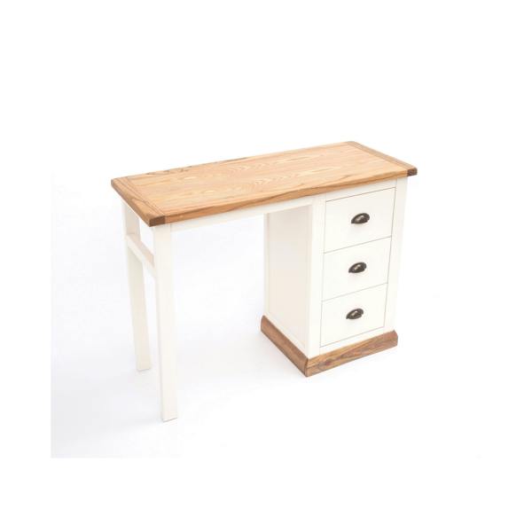 Cabinet Bits Tropea 3 Drawer Desk - Dressing Table Brass Cup Handle