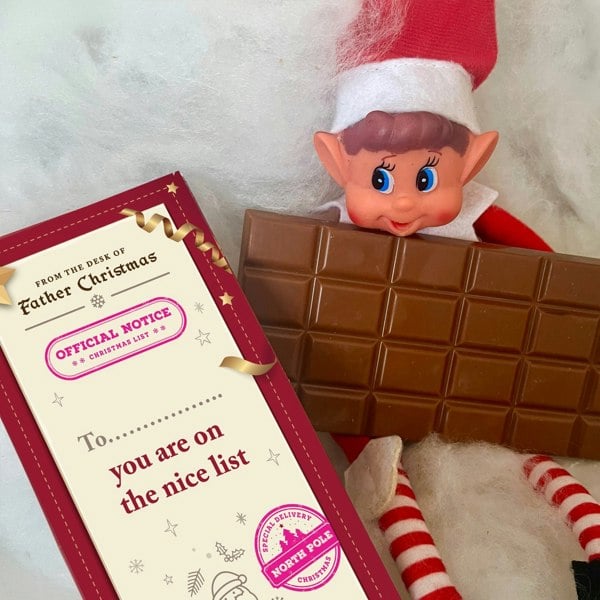 CHOC ON CHOC On the Nice List Chocolate Bar