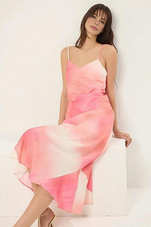 WOVCOR A-Line Maxi Woven Dress