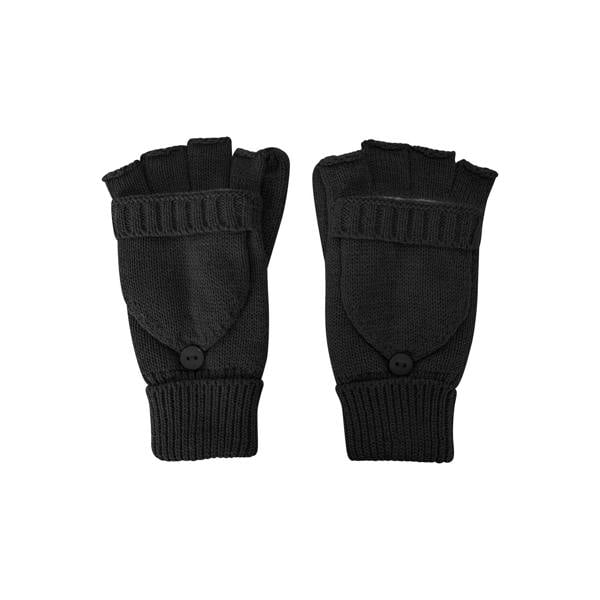 Mountain Warehouse Womens/Ladies Fingerless Knitted Mittens - Black - 