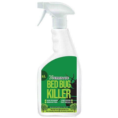 Xterminate Pesticide Free Bed Bug Killer Spray 1L - Biocide Free, No Harsh Chemicals, Eco-Friendly Formula