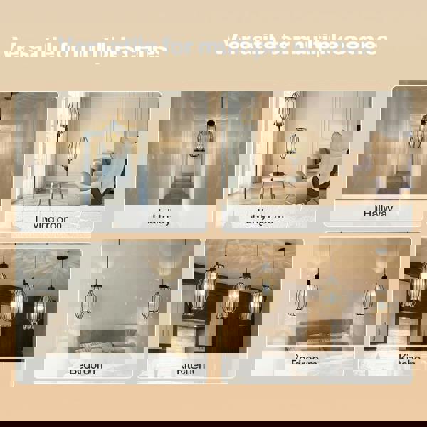 Emitto Crystal Ceiling Light Shade Pendant Lamp Shade Table Floor Lamps Black