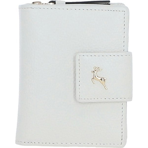 'Arte in Pelle' RFID Secure Wallet/Purse with Zip and Stud Closure: X-30