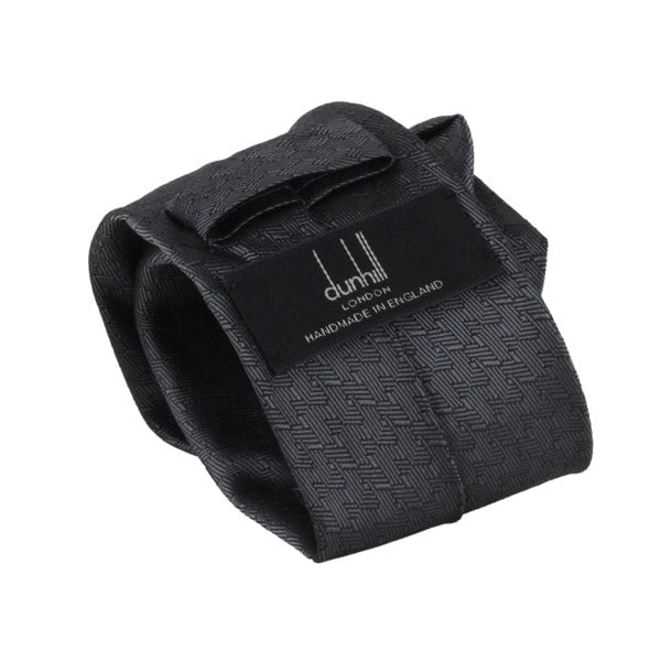 Dunhill mulberry silk tie in a textured lighter pattern