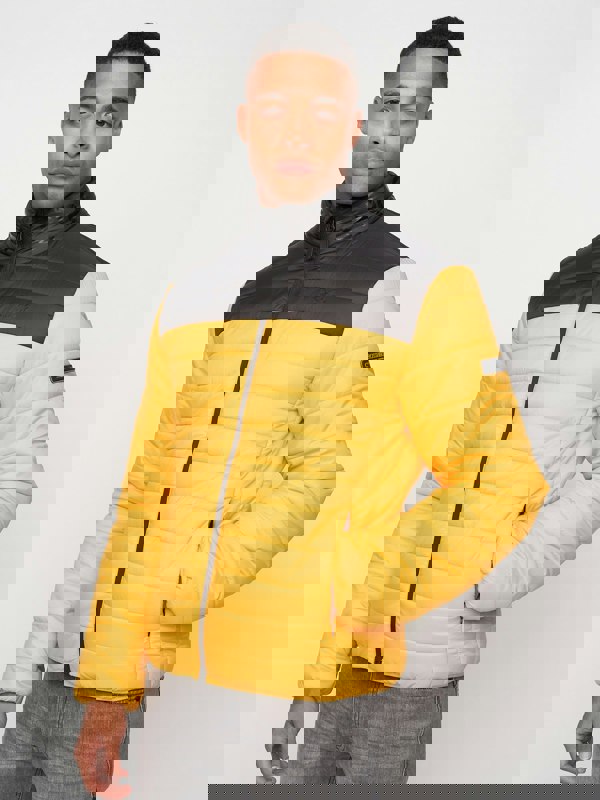 Crosshatch Presnell High Neck Jacket Yellow
