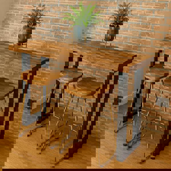 TRL Furniture Staved Walnut Breakfast Bar