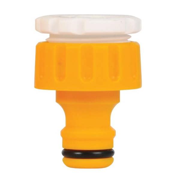 Hozelock Threaded Tap Connector - Yellow/White/Black - 