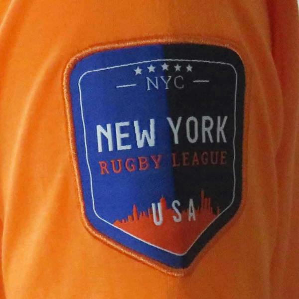 T-Shirt New York Rugby League Orange Badge