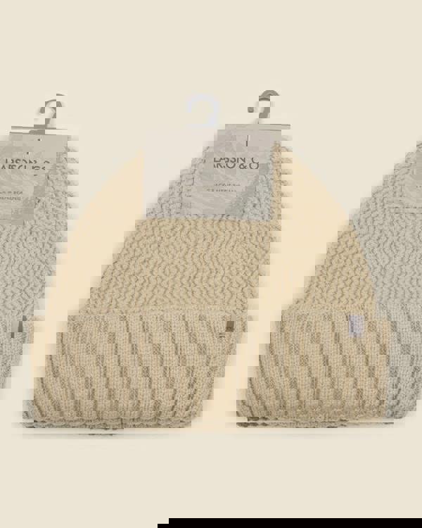 Larsson & Co Kuhmo - Zig Zag 2 Pack Knitted Beanie Hat