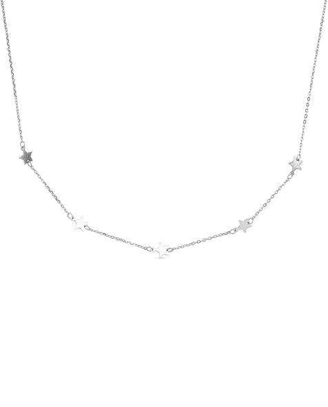 Dainty Sterling Silver Star Choker - Necklaces - Elk & Bloom