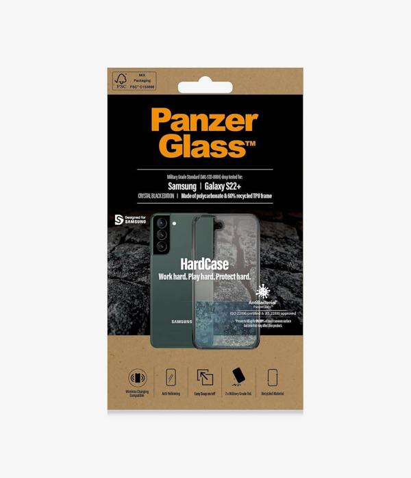 PanzerGlass Panzer Glass Military Grade Standard Hard Case for Samsung Galaxy S22 Plus Smokey Black - 0372
