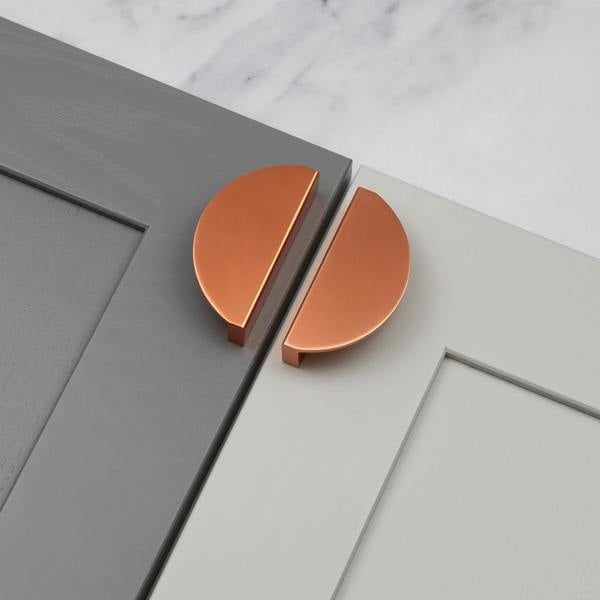 Handle & Home 64mm Rose Gold Half Moon Handle