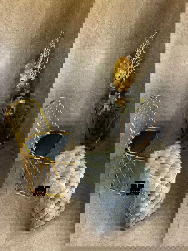 Dark Grey Square Cube Deep Buttoned Fabric Coffee Table - ISTOOLS