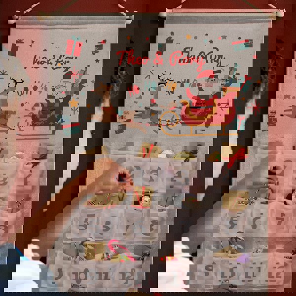 Personalised Memento Company Personalised Santa Sleigh Advent Calendar