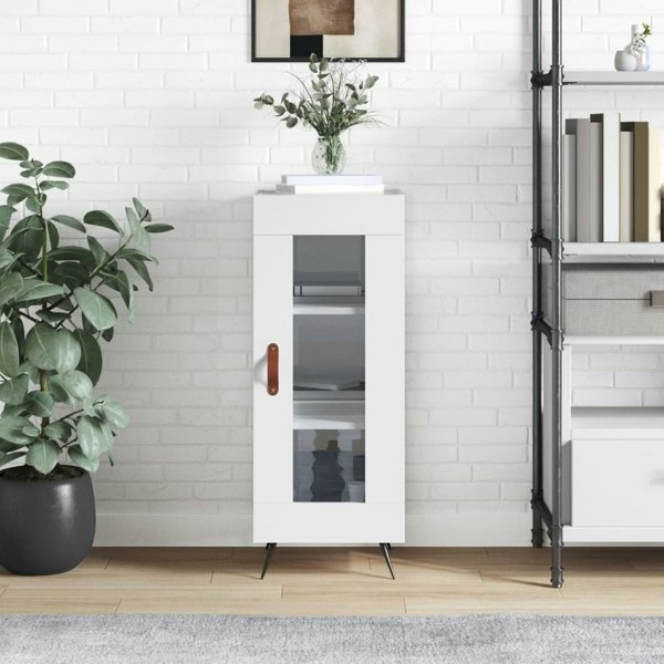 Berkfield Sideboard High Gloss White 34.5x34x90 cm Engineered Wood