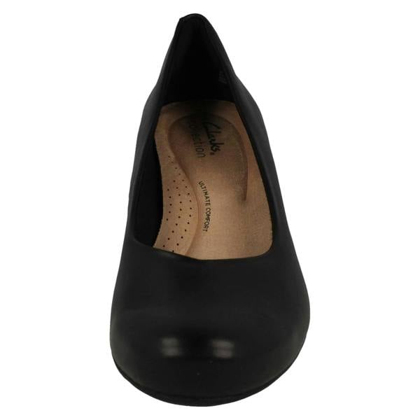 Clarks Ladies Clarks Wedge Heeled Court Shoes Flores Tulip