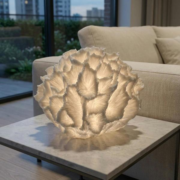 Garden Greatness Natural Fossil Coral Table Lamp