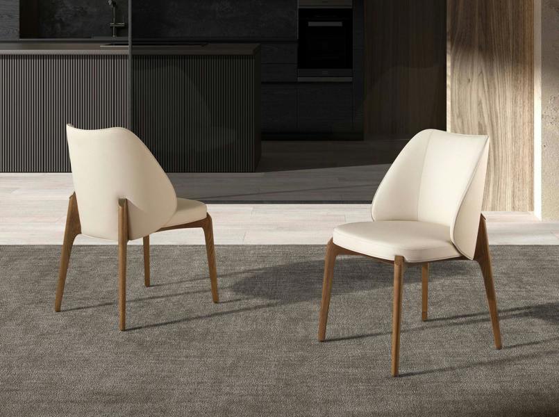 Angel Cerdá Cream leatherette chair 4207