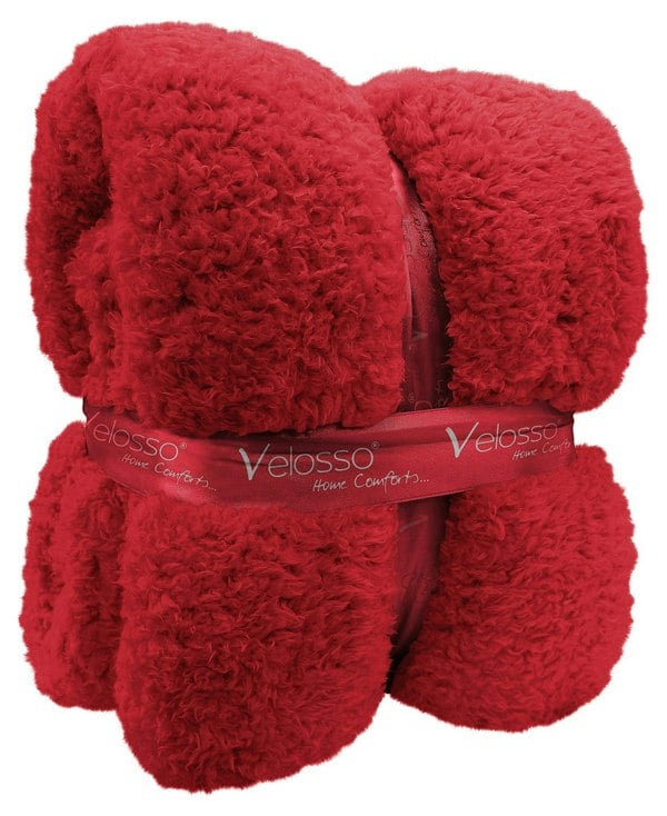 Velosso Teddy Sherpa Reverse Blanket - 130cm x 180cm
