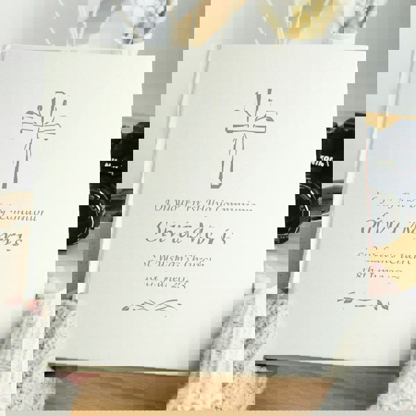 Personalised Memento Company Personalised Silver Cross Square Photo Album