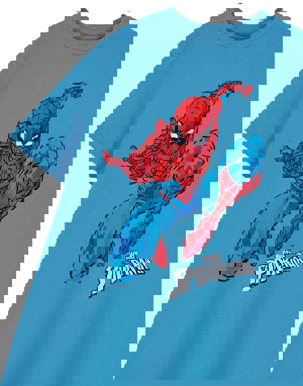 Spiderman Boys Blue Jump Short Sleeved T-Shirt