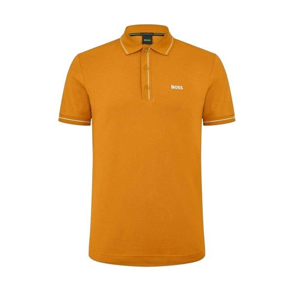 Boss Mens Paule Polo Shirt - Dark Yellow - 