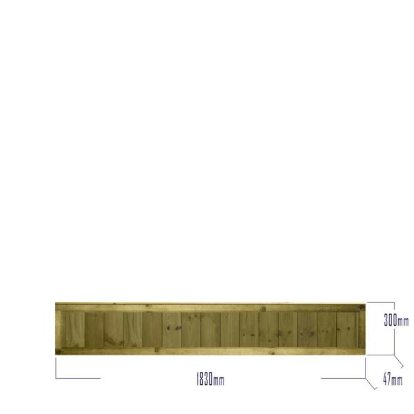 [amazon variation] ultimate t&g vertical fence panel [6ft x 1ft, 2ft, 3ft, 4ft] 6