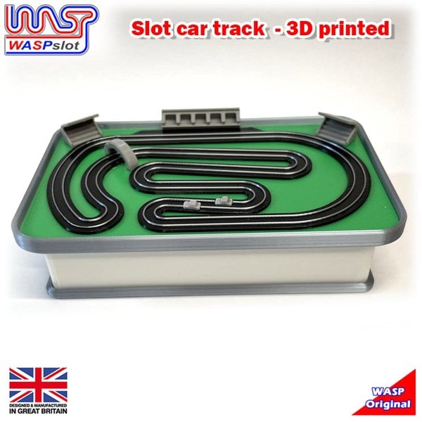 MCSlots Slot Car Trackside Scenery Slot Car Track Silver 1:32 Scale Wasp