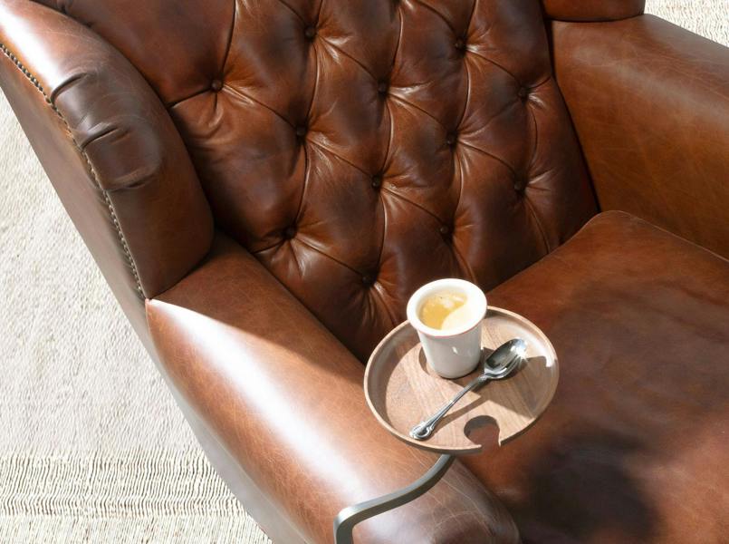 Angel Cerdá Cognac Brown Leather Chester Armchair 5156