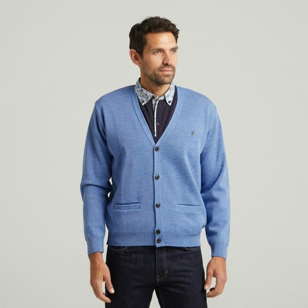 Gabicci G54K03 Mens Plain Vee Kneck Slipover Gabicci Classic - SAPPHIRE