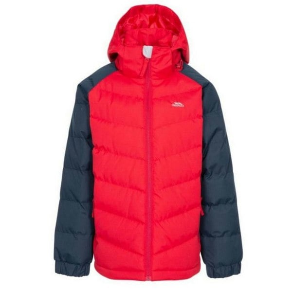 Trespass Childrens Boys Sidespin Waterproof Padded Jacket - Red/Black