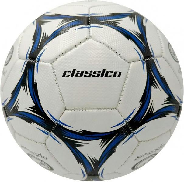 Optimum Classico Football in Black/Blue, size 5 match and training ball