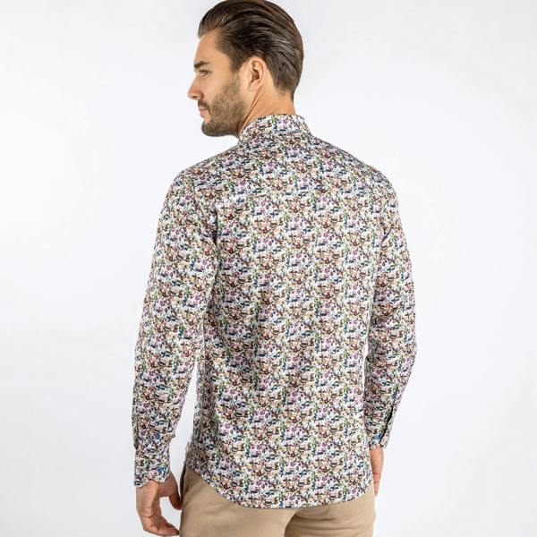 FIELD OF BLOOM PRINT SHIRT - Premium Men's Patterned Shirt by Claudio Lugli | Bold Design, Tailored Fit, Best Printed Shirts