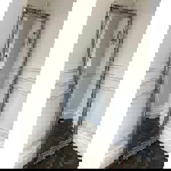 Exclusive Mirrors Payton Full Length Mirror Antique Silver - 190cm x 81.5cm