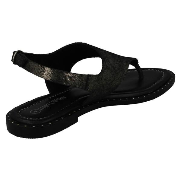 Leather Collection Ladies Leather Collection Toepost Sandals F00201