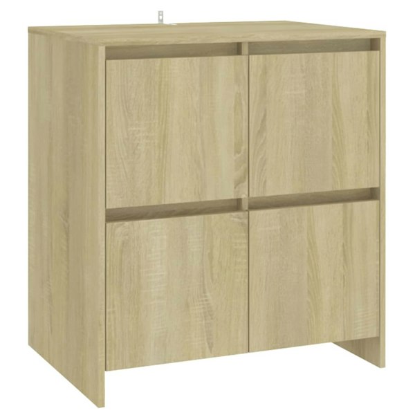 Berkfield 2 Piece Sideboard Sonoma Oak Engineered Wood