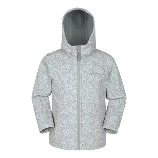 Mountain Warehouse Childrens/Kids Exodus II Camouflage Water Resistant Soft Shell Jacket - Light Khaki - 