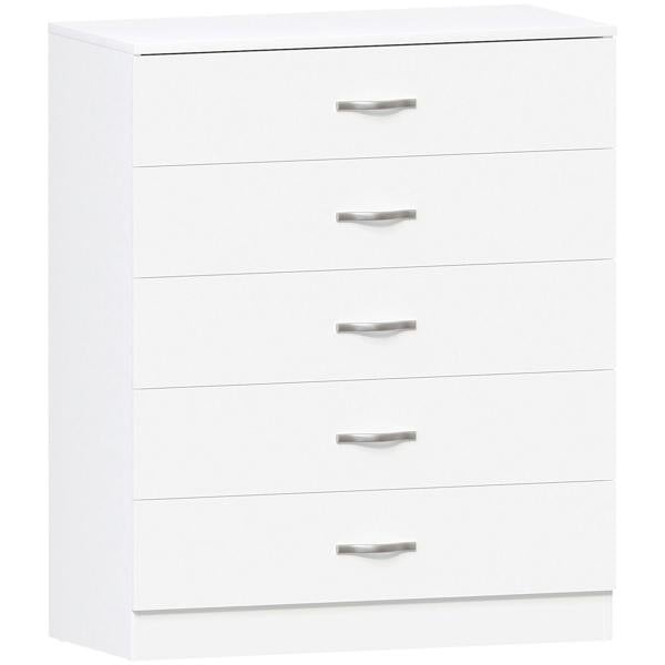 Vida Designs Riano 5 Drawer Chest, Black