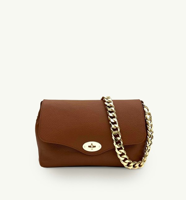 The Maddie Maxi Leather Bag - Tan