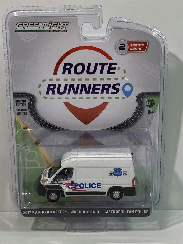 2017 ram promaster washington d.c metropolitan police 1:64 greenlight 53020