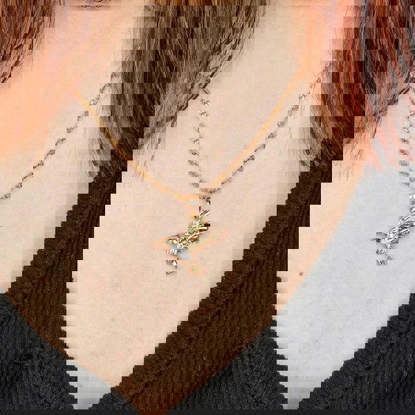 18ct Gold Vermeil Hummingbird Necklace