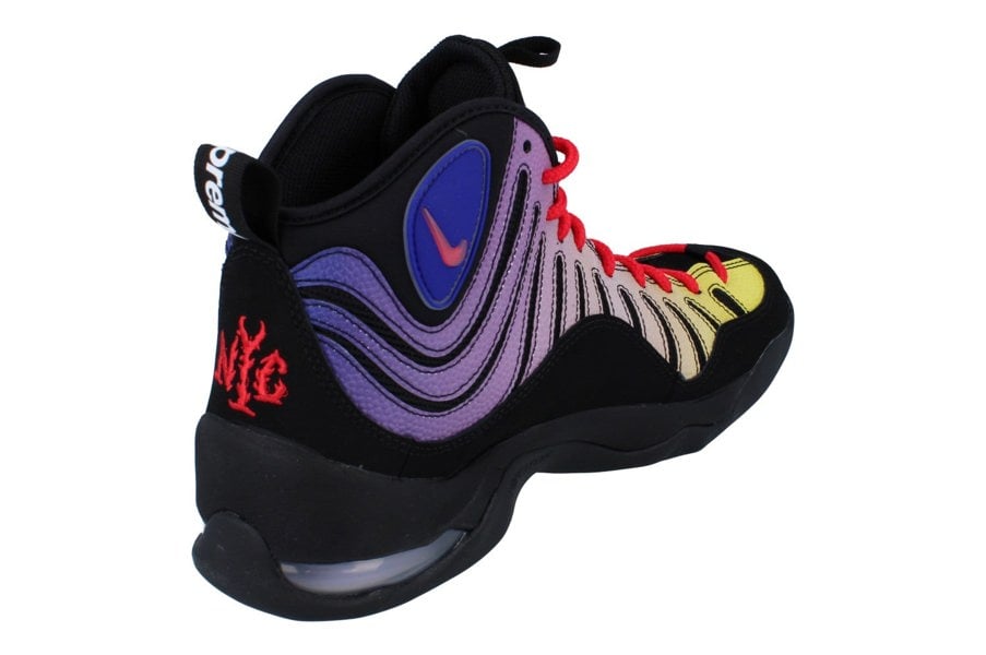 Nike Air Bakin Sp Supreme Mens Trainers Dx3292  001 - Black Speed Red Multi Color 001 - Photo 2