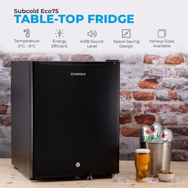 Subcold Eco75 Table Top Fridge - Black