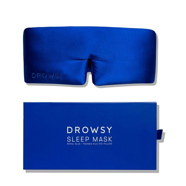 Drowsy Sleep Co Silk Sleep Mask - Royal Blue