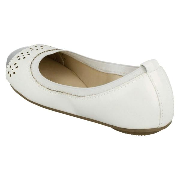 Spot On Girls Spot On Metallic Toecap Ballerina Shoes H2410